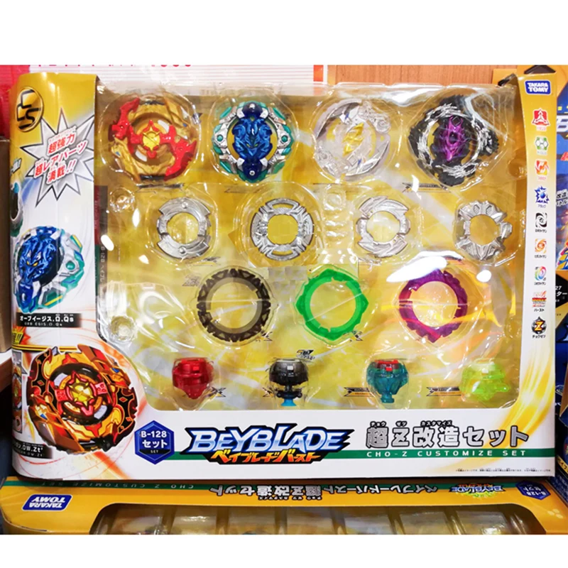 TOMY Beyblade Burst B-128 супер Z 4 шт./компл. CHO-Z по индивидуальному заказу набор бейблэйд быть лезвие Топ Спиннер Классические игрушки для детей