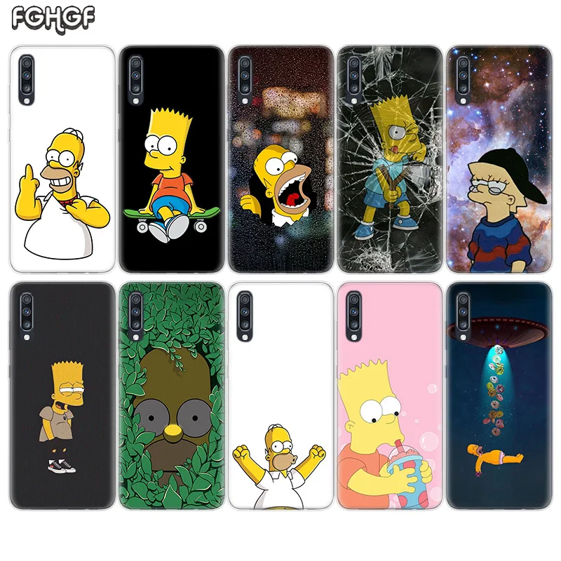 Homero Simpson Soft TPU Case For Samsung Galaxy S10 Plus S10E A70 A50 A30 M40 M30 M20 A60 A40 A20 A10 M10 A20E A80 Cover |