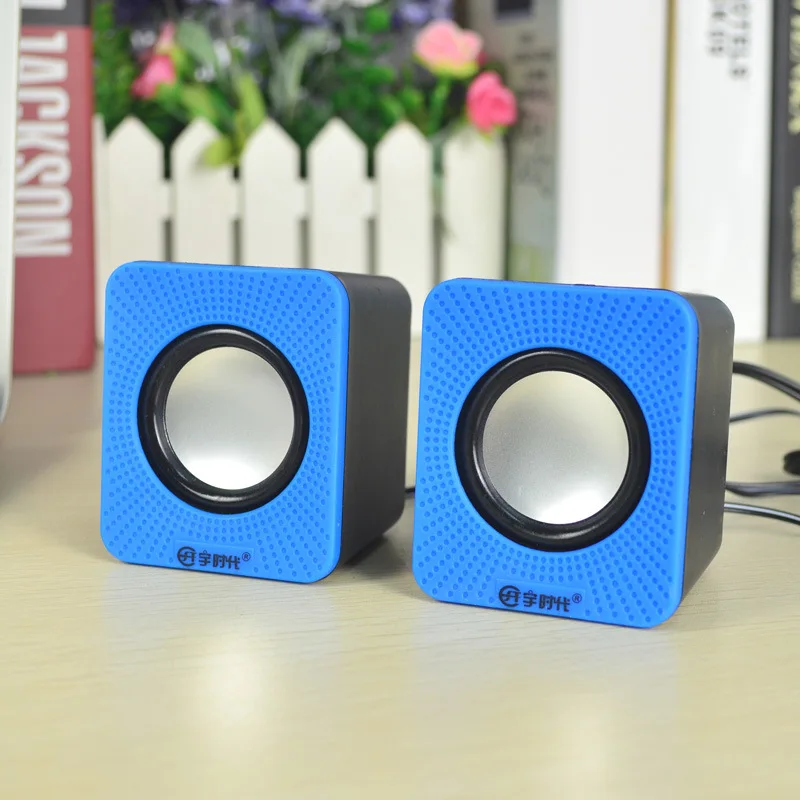 Itek мини Портативный проводной USB компьютера Динамик стерео сабвуфер двойной