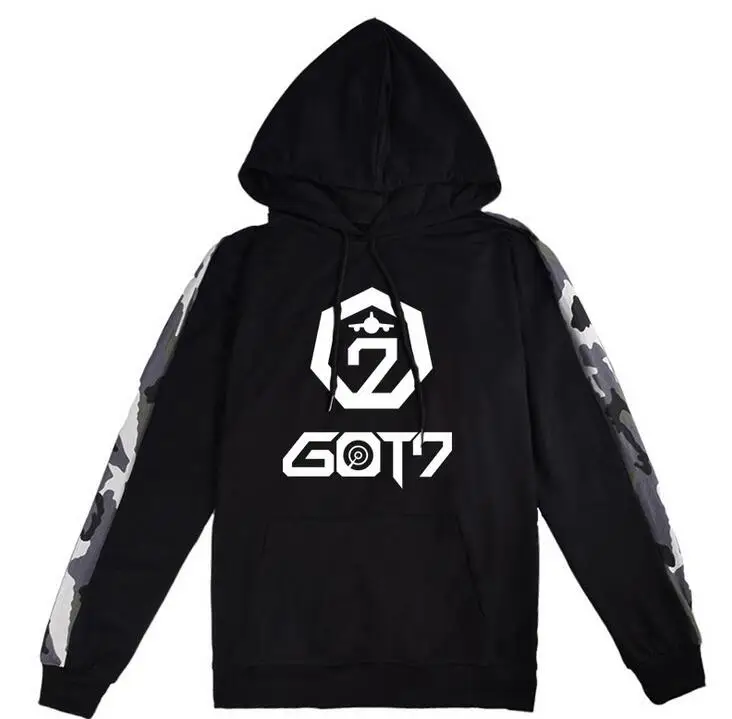 Новое поступление exo got7 monsta x seventeen twice wanna one худи с принтом логотипа модная