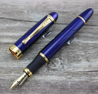 luxury jinhao x450 deep blue fine twist carven b nib fountain pen