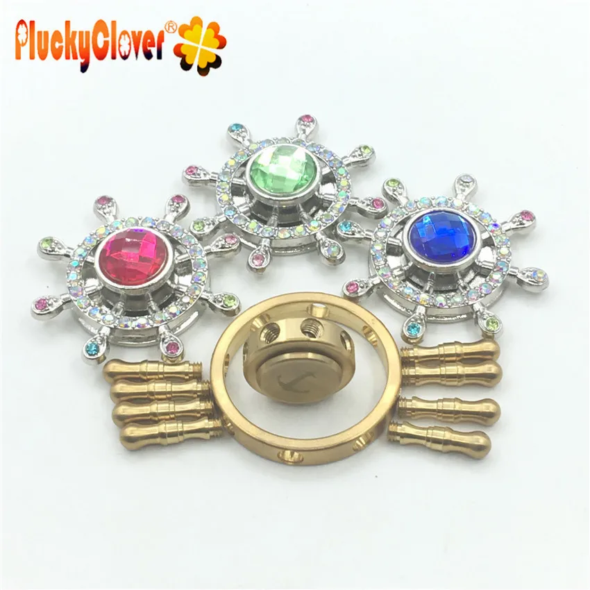 1 шт. металлический Спиннер фиджет со шлемом Алмазный капитан разы колесо