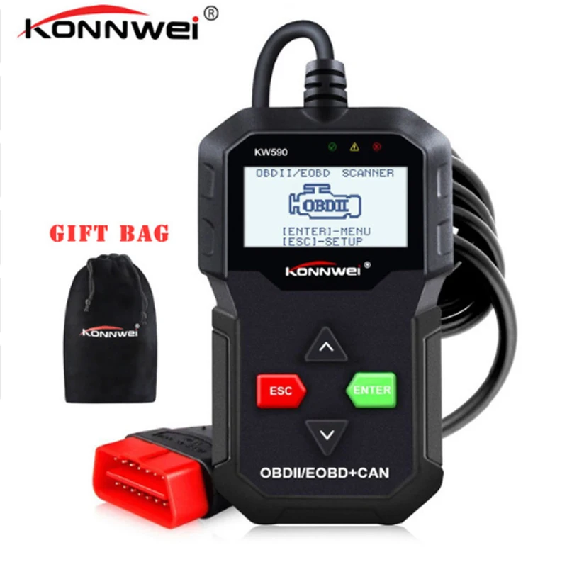 OBD2 сканер KONNWEI KW590 автомобильный диагностический для Авто OBD 2 Автомобильный