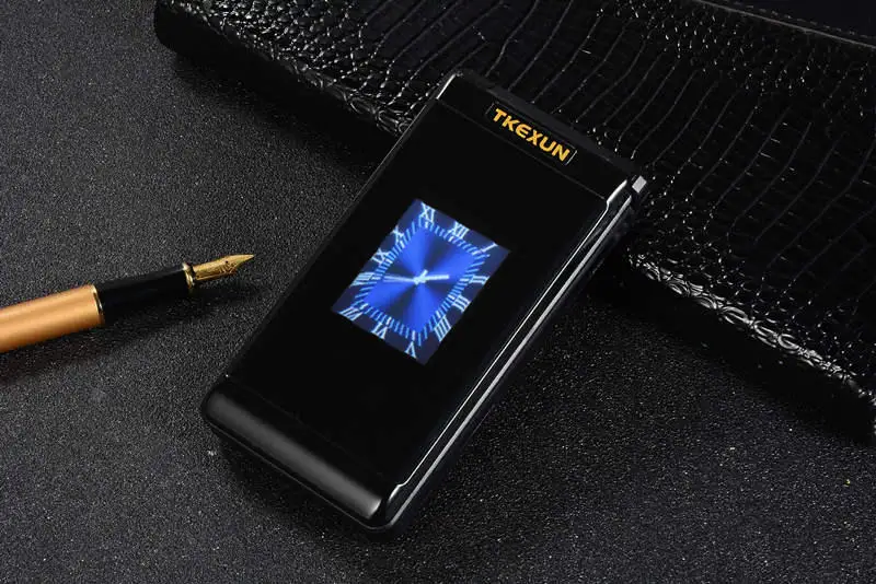 Мобильный телефон с откидным двойным экраном, SOS, bluetooth, дешевый телефон, большая кнопочная раскладушка, мобильные телефоны H-mobile