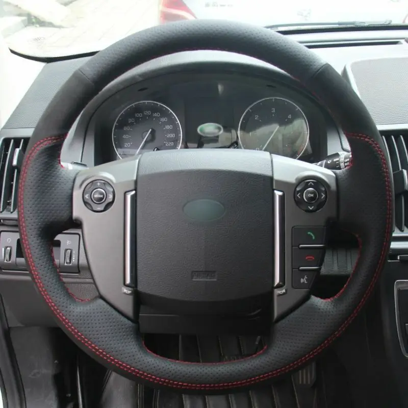 Кожаный чехол на руль Land Rover Freelander 2 2013 2015|Чехлы руль| |