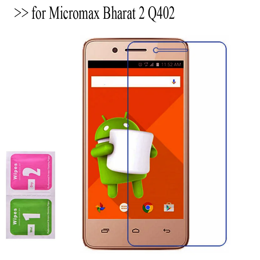 2 шт. Ультрапрозрачная Взрывозащищенная нанопленка Для Micromax Q402|Защитные стёкла и