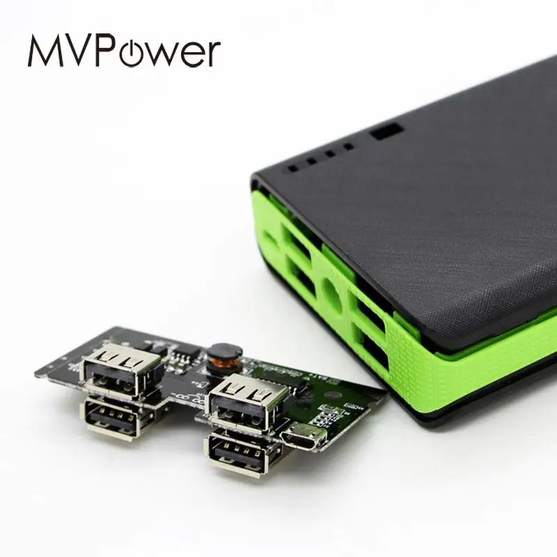 USB внешний аккумулятор чехол 6x18650 зарядное устройство комплект PCBA для телефона Портативный