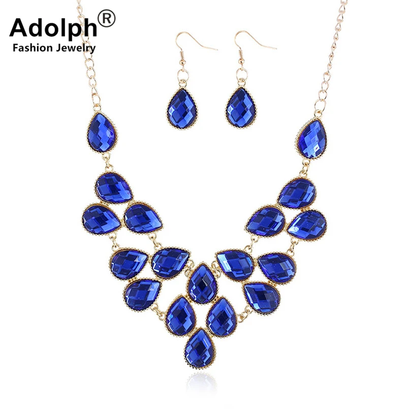 ADOLPH звезда ювелирные изделия искусственное ожерелье с серьгами гвоздиками
