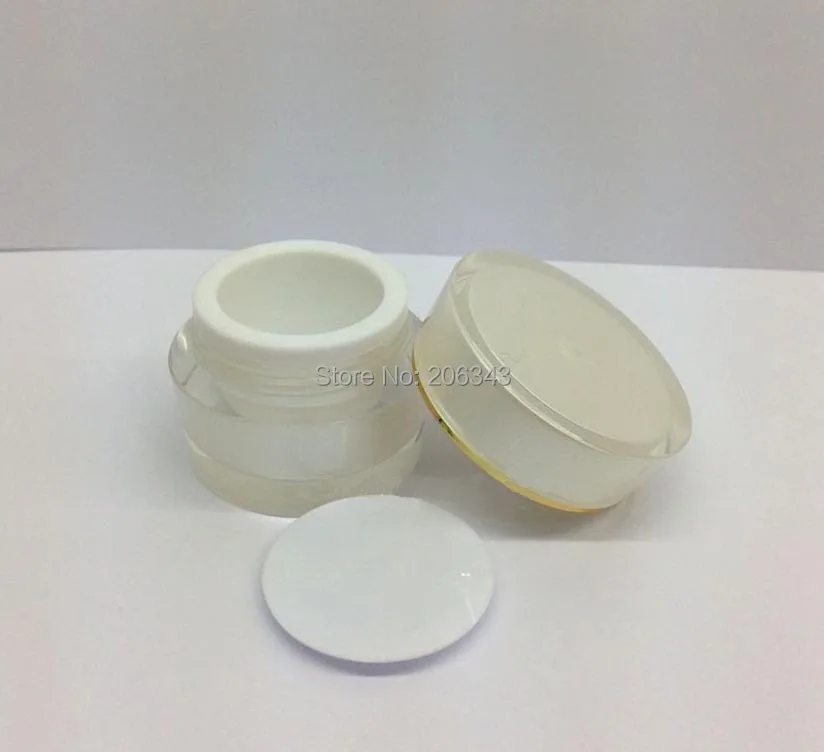 5 г акриловая конусная жемчужная белая кремовая бутылка косметический контейнер