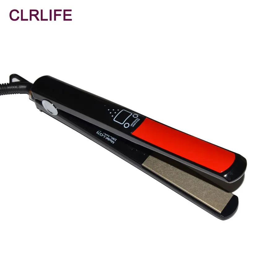 CLRLIFE ЖК дисплей Титановые пластины плоское железо выпрямление волос утюжок