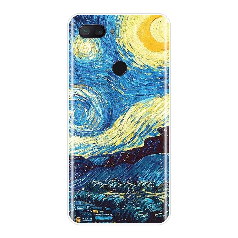 Van Gogh Art Phone Case For Xiaomi Mi 5 5C 5S 5X 6 6X Plus Soft Silicone Back Cover For Xiaomi Mi A1 A2 8 Lite SE Case