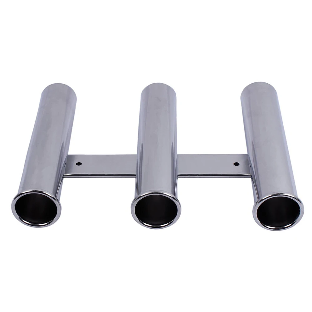 Судовая лодка яхта рыбалка вертикальный держатель с 3 трубками из нержавеющей