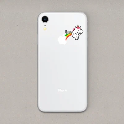 Серый Телефон Стикеры для Apple6/6 S 7 8 Plus телефон Стикеры для iPhone X XR Xs Max задняя защитная крышка виниловая пленка с прозрачной крышкой - Цвет: Серый