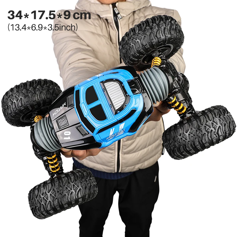 1/16 4WD Электрический радиоуправляемый Дрифтерный автомобиль Рок Гусеничный пульт дистанционного управления игрушка 2,4G Радиоуправление led 4x4 привод внедорожный автомобиль игрушки для мальчиков подарок