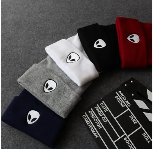 2020 шерстяные теплые вязаные шапки для фанатов инопланетянина НЛО сезон осень