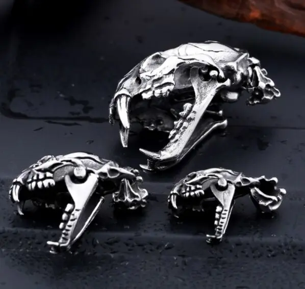 Regalrock саблезубый тигр Smilodon ожерелье череп динозавра Мамонт La Brea Tar Pits кулон Модные