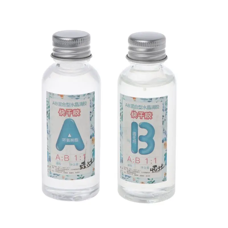 Набор из 3 унций быстроотверждаемой смолы 1:1 Прозрачная Жесткая эпоксидная смола