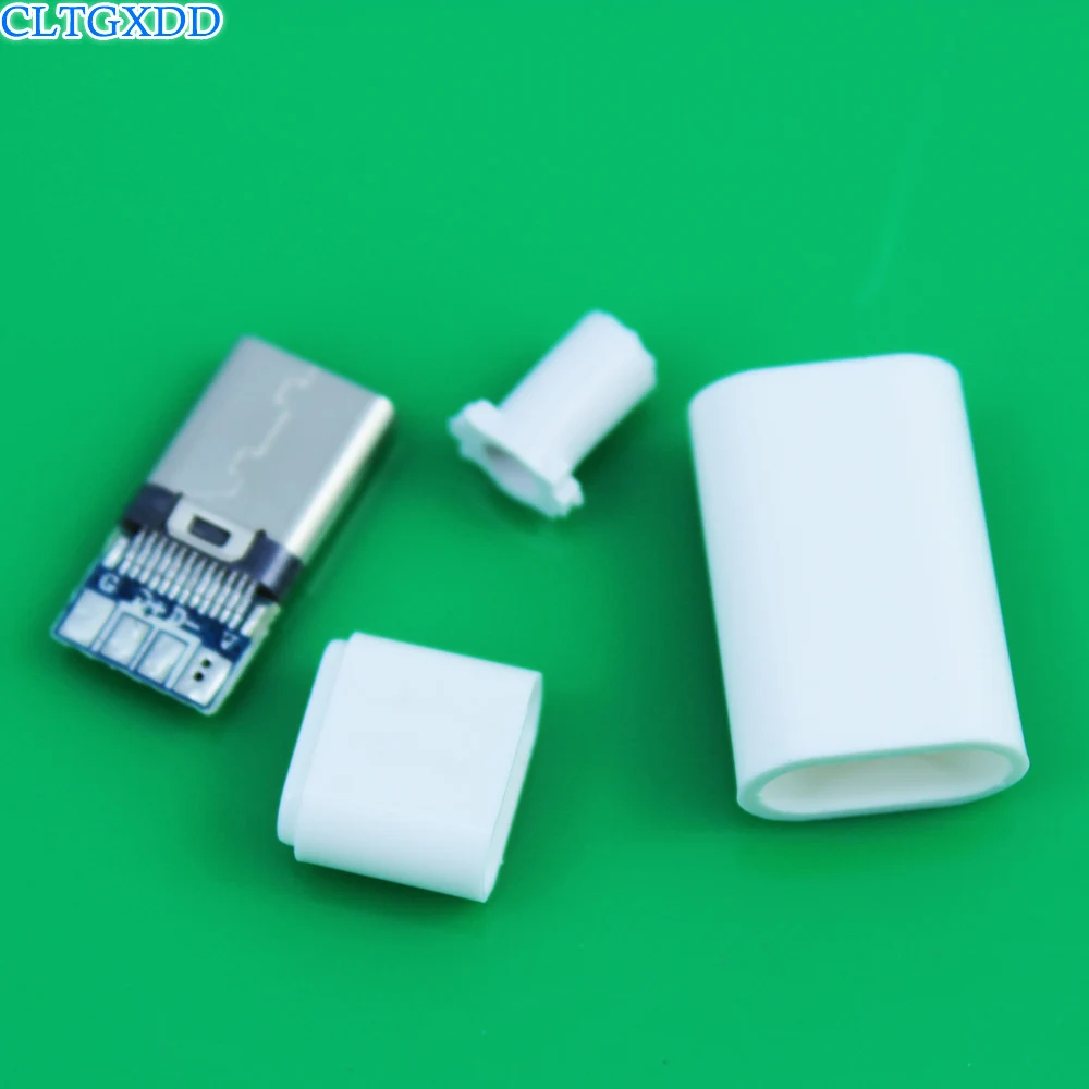 Cltgxdd 4 в 1 Micro USB штекер usb терминал разъемы тип сварки хвост зарядки разъем белый