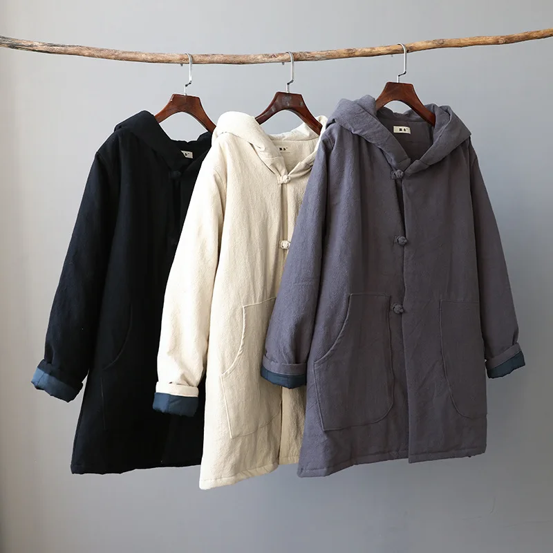 Новые зимние куртки женские хлопковая стеганая куртка с капюшоном средней длины