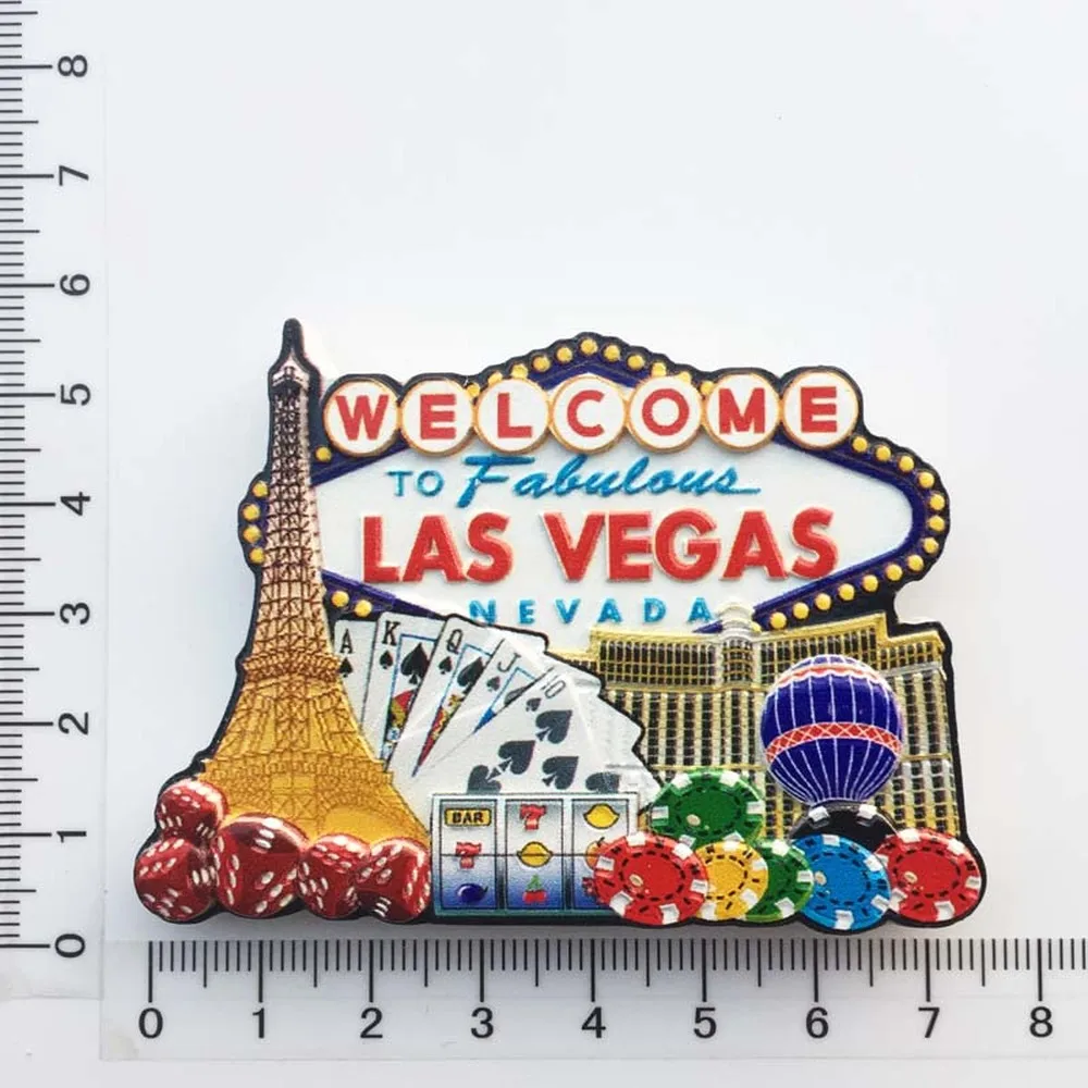 BABELEMI 3D Смола UAS казино Las Vegas магнит на холодильник туристический сувенир ремесла