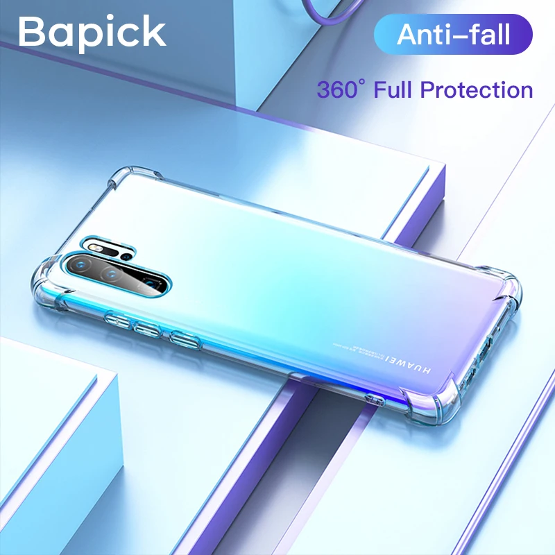Прозрачный чехол для телефона Bapick из ТПУ huawei P20 P30 Lite Pro mate 20 y6 Y9 2019 nova 3 3i защитный