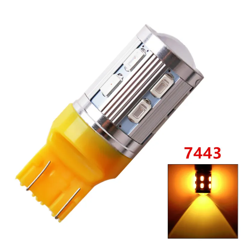 2 шт. автомобисветодиодный светодиодные лампы 7443 7440 12 SMD 5730 W21/5 Вт 5 Вт|led marquee|led 194