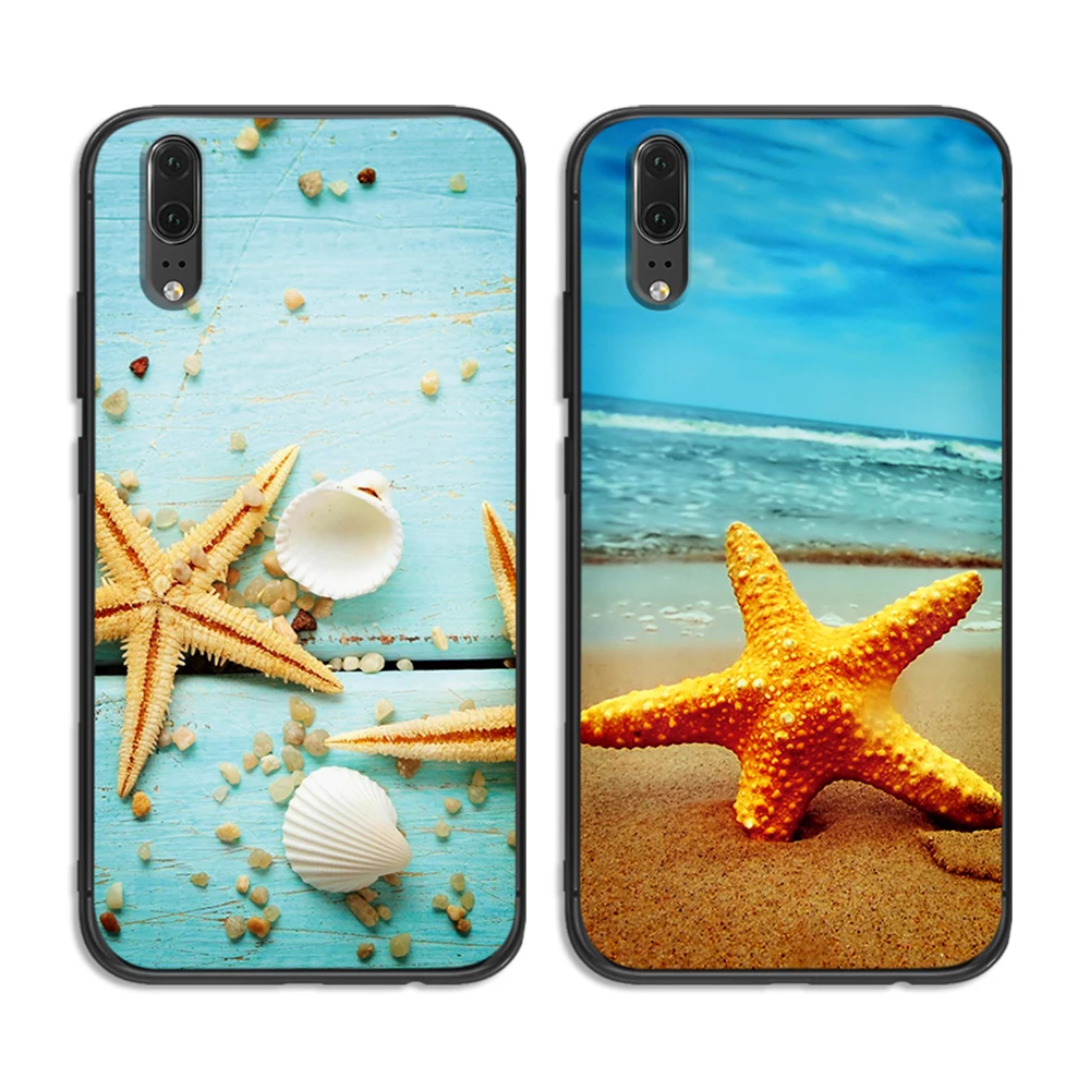 Летний Пляжный мягкий чехол для телефона huawei Honor 6A 7A 3GB Pro 7X 8X 8C 10 Lite Note на заднюю