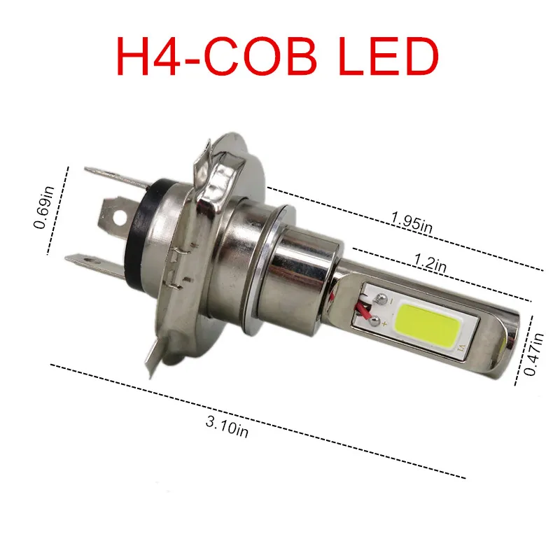 Wljh 2x Белый 30 Вт светодио дный H4 H7 H8 H11 9005 9006 УДАРА Чип Авто мотоциклетные фары