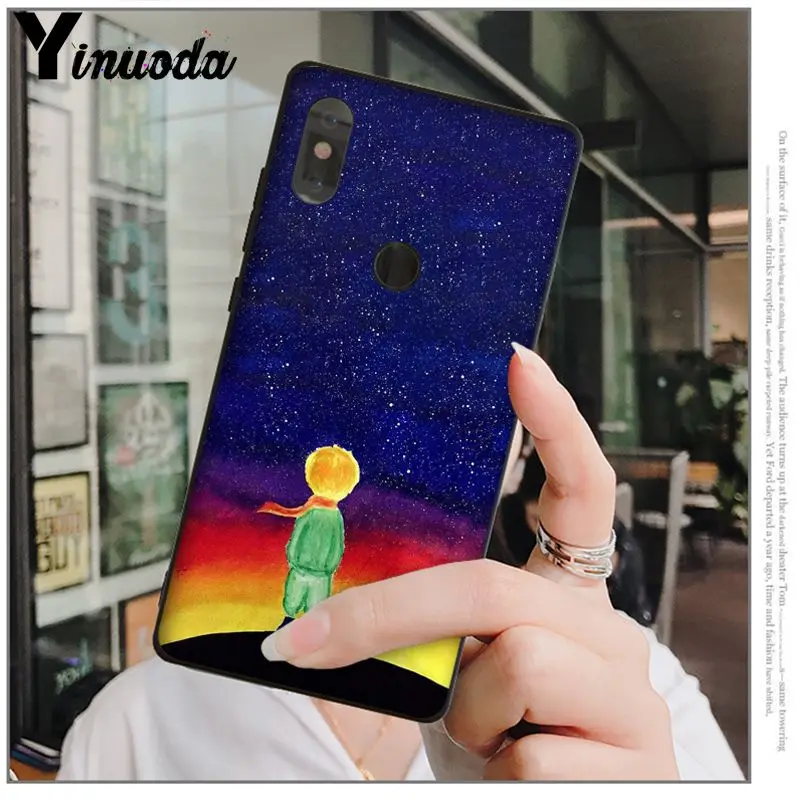 Yinuoda The Little Prince and the Fox DIY Luxury High-end Protector Case for Xiaomi MI MIX 2 2S 6 8 8SE Note 3 Redmi 5 plus | Мобильные