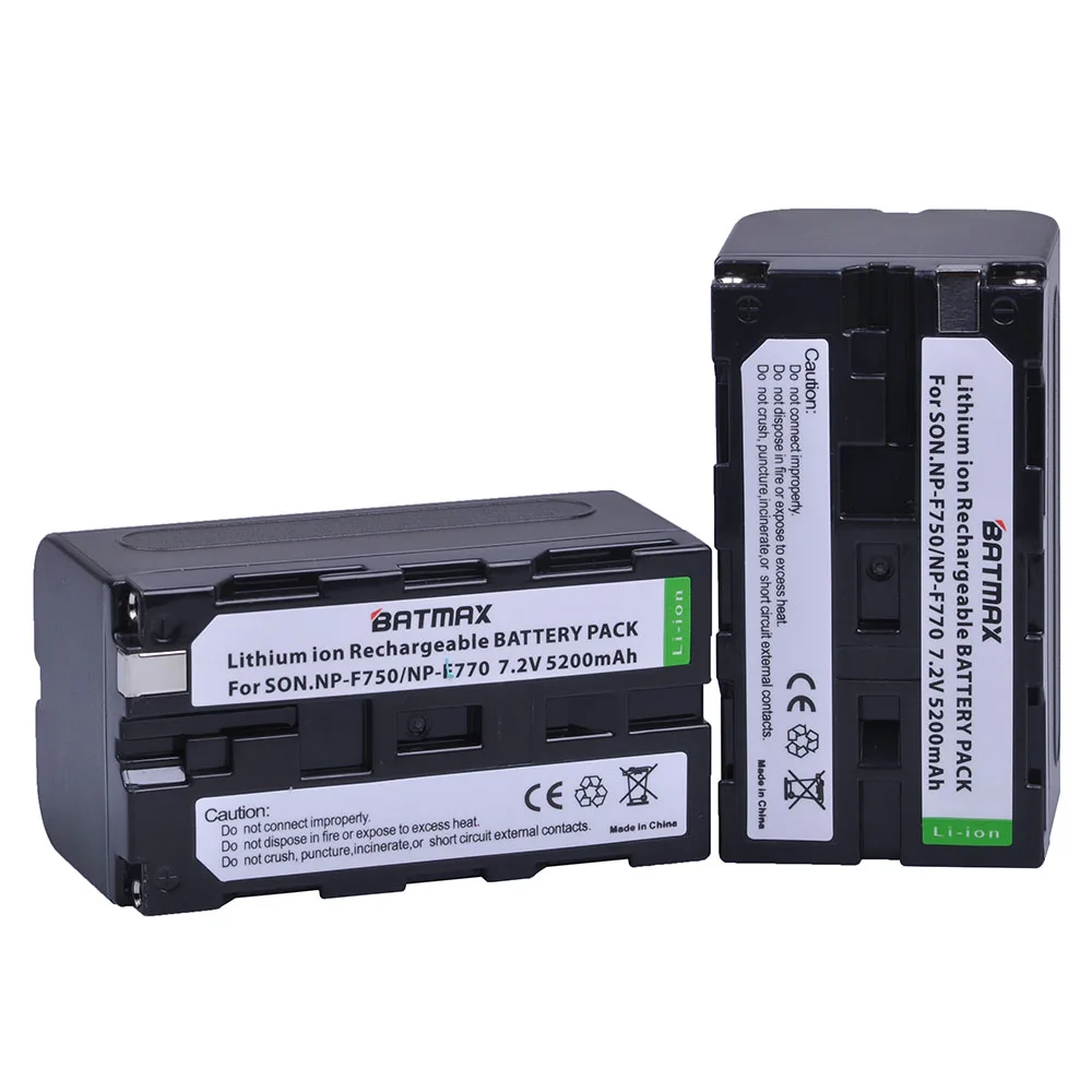 Batmax 4x NP-F750 NP-F770 NP F750 F770 Аккумулятор akku емкостью+ ЖК-дисплей быстрое двойное Зарядное устройство для Sony NP F970 F960 ccd-tr917 ccd-tr940