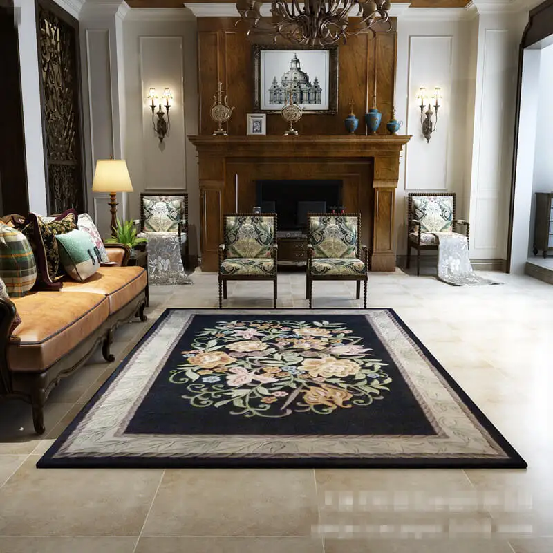 LeRadore 100% шерсть плетеный шерстяной ковер напольный коврик для дома звезд отелей