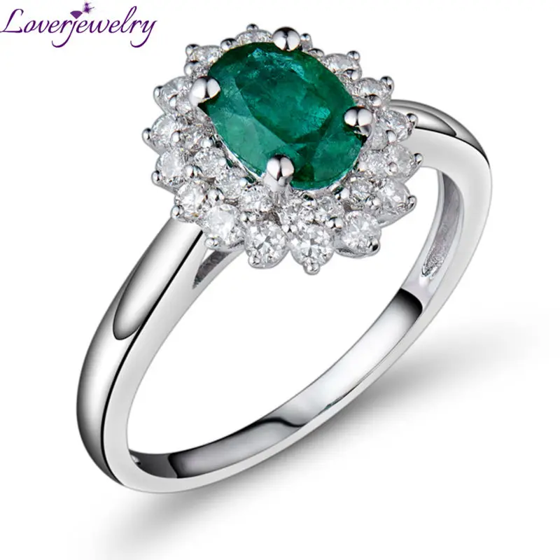 LOVERJEWELRY изумруд обручальные кольца с камнями 1 4 карат Изумрудное кольцо настоящие