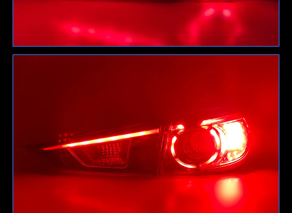 AKD Тюнинг автомобилей задние фонари для Mazda 3 Мазда 3 Axela- задние фонари светодиодный DRL ходовые огни Противотуманные фары с ангельскими глазками задние фонари