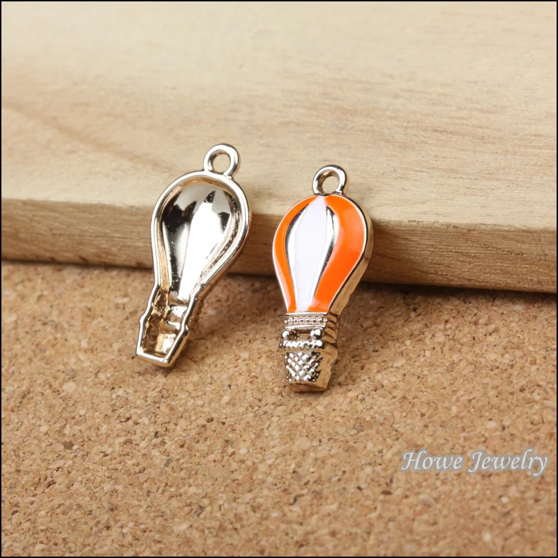 50 Ретро Эмаль золотой цвет горячий воздух очаровательный баллон ювелирные