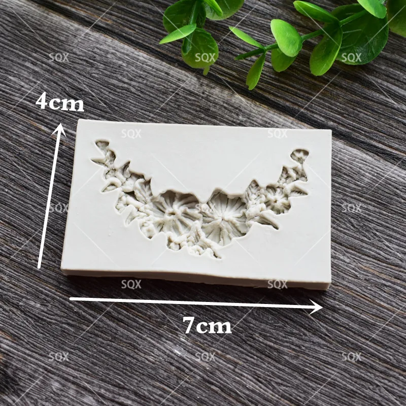 3D в виде вьющегося стебля с цветами торт формы силиконовые для тортов мыло сахара