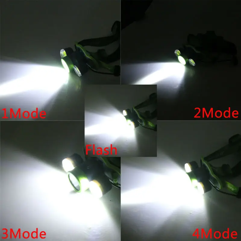 10000Lm XML L2+2COB LED Headlamp USB Rechargeable Head Lamp 18650 Headlight 5Modes Flashlight Torch Hunting Light | Освещение