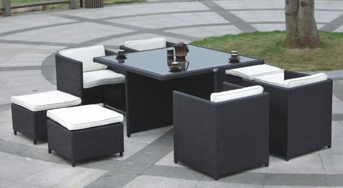 Высококачественный комплект уличной мебели из ротанга в современном стиле|rattan