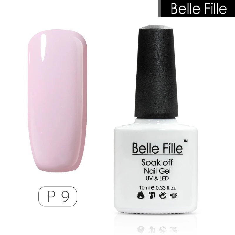 Belle FILLE Розовый ногтей гель для Горячая распродажа! гели Soak Off UV LED лампа Art Дизайн