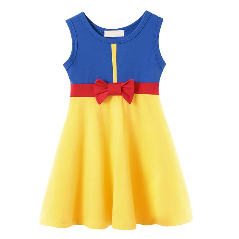 Snow White Dress Платье для маленьких девочек «Белль» Детское платье «Красавица и Чудовище», «Принцесса Эльза и Анна», «Белоснежка», «Микки», «Фея», для ролевых игр - Цвет: Snow White Dress