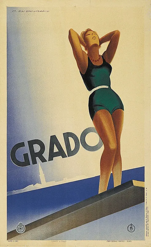 Постеры для путешествий Италия спорт гольф классические настенные наклейки