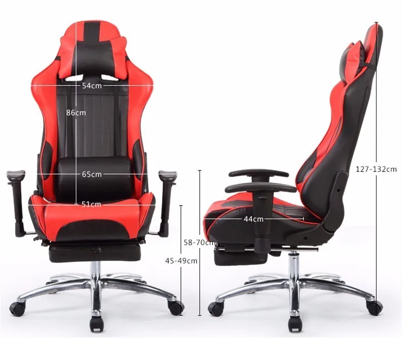 Multifunctional Fashion Boss Chair WCG Computer Gaming Chair Household Reclining Office Chair With Footrest Racing Seat