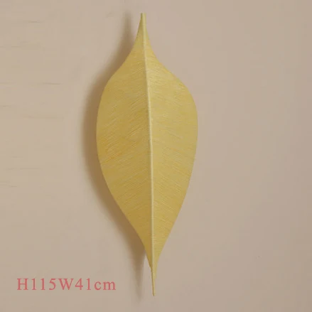 yellow small size led 27 Китайские Железные Тканьевые листьев Светодиодные Лампы Светодиодные Светильники.бра.бра нa стену.Бра.Светильники Настенные светильники.Светильник Настенный Светильник.Освещение Для Магазина,Спальни - Цвет абажура: yellow small size