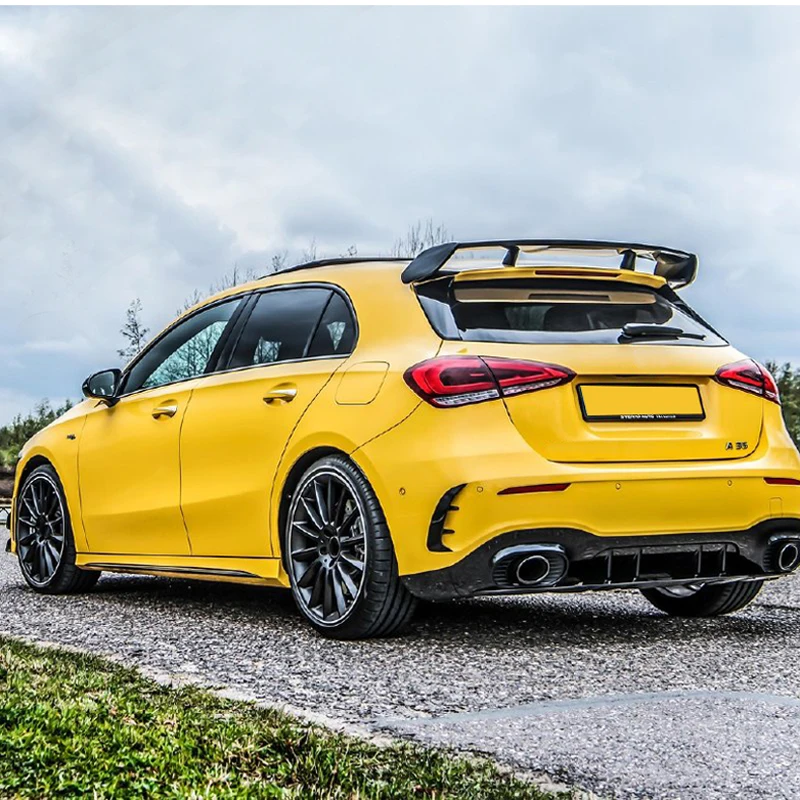 Задний спойлер на крышу для хэтчбека Mercedes Benz W177 A Class A180 A200 A250 A260 и A45 AMG 2019 2020 ABS