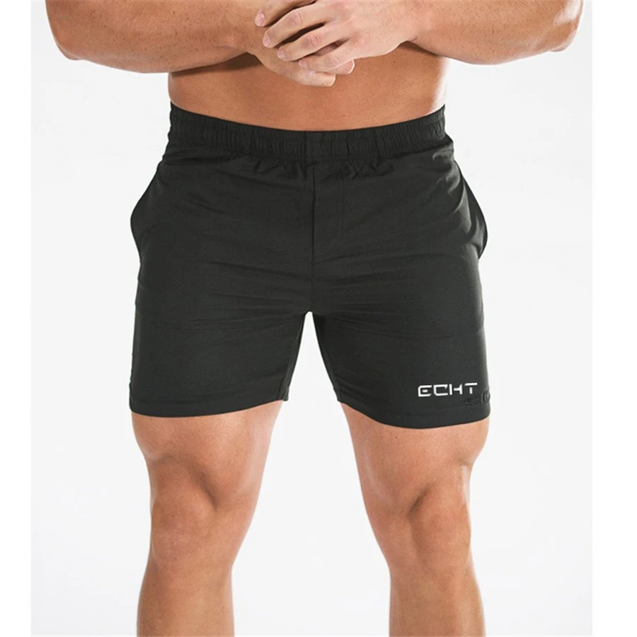 

2019 Shorts Mens Drawstring Bodybuilding Fast Dry Boardshorts Joggers Men Trunks Summer Male Gyms Fitness Workout Beach Short