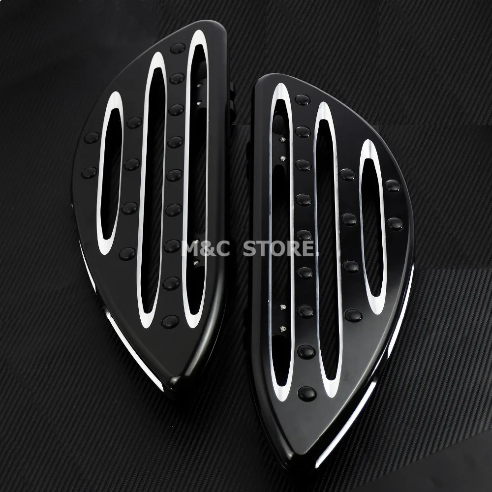 Мотоцикл Черный Драйвер Натяжные Половые доски Подножка Для Harley Touring Street Road Glide King