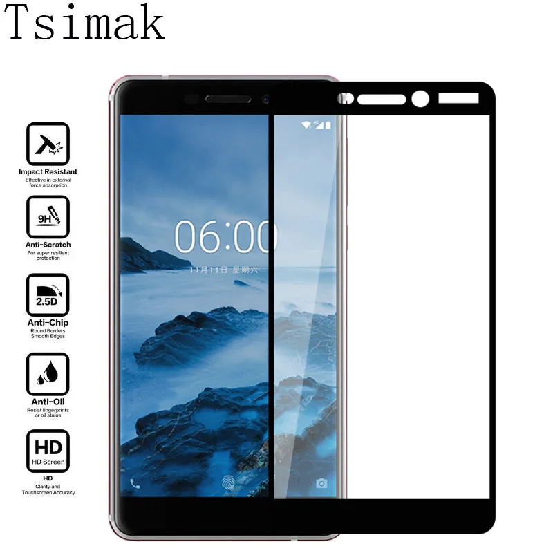 Tsimak закаленное Стекло для Nokia для детей возрастом 2, 3, 5, 6, 8, 7 плюс 2,1 3,1 5,1 6,1 7,1X3X5X6X7 Экран пленка на весь экран Стекло пленка