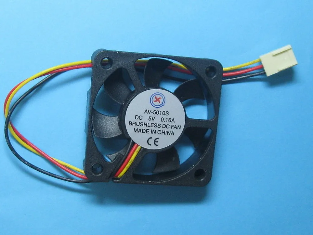 2 Pcs Brushless DC Cooling Fan 5V 5010S 7 Blades 50x50x10mm 3pin Sleeve-bearing | Обустройство дома