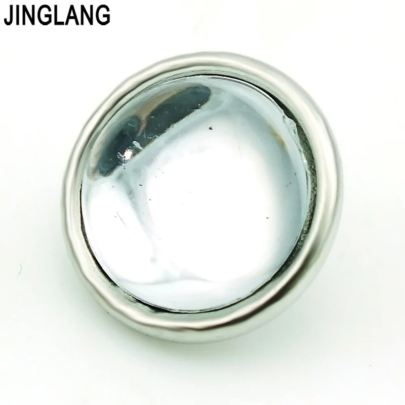 Модные инкрустированные 3 цвета Пластиковые Кристальные круглые застежки из