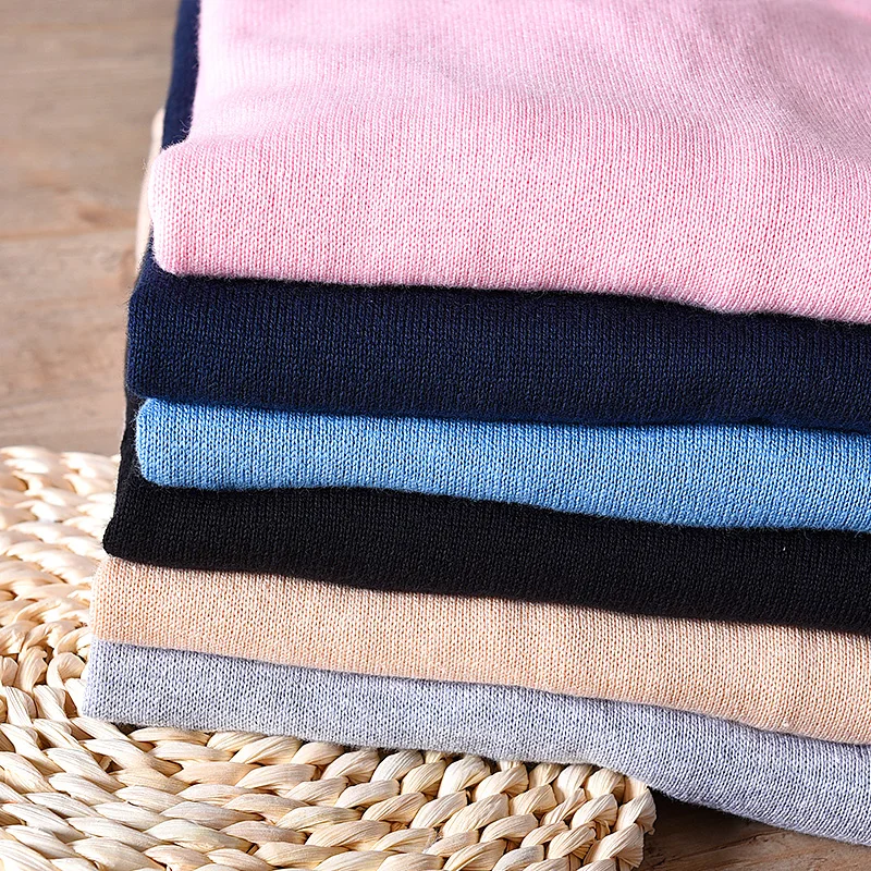 Мужской вязаный свитер с длинным рукавом брендовый Однотонный из 100% хлопка