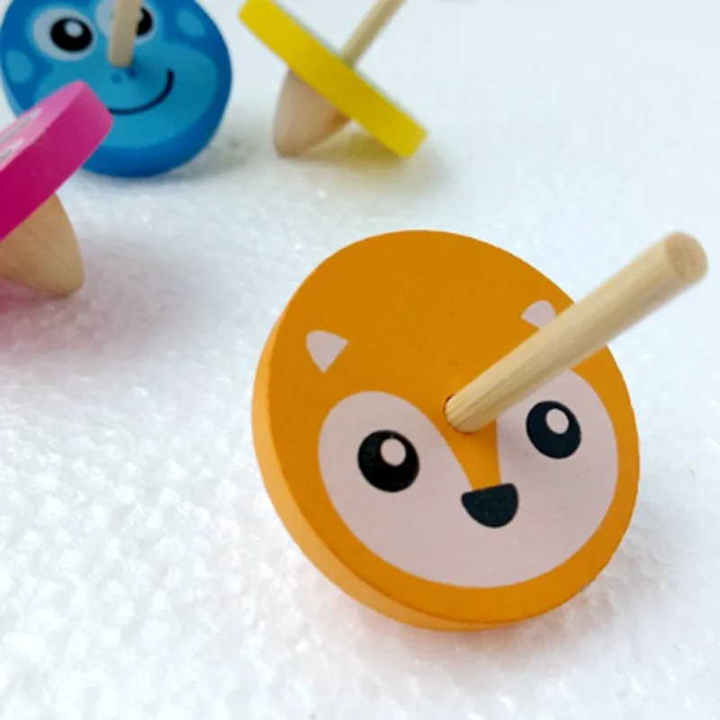 1 шт. Детские Мини Деревянные Гироскопы детские развивающие игрушки для детей